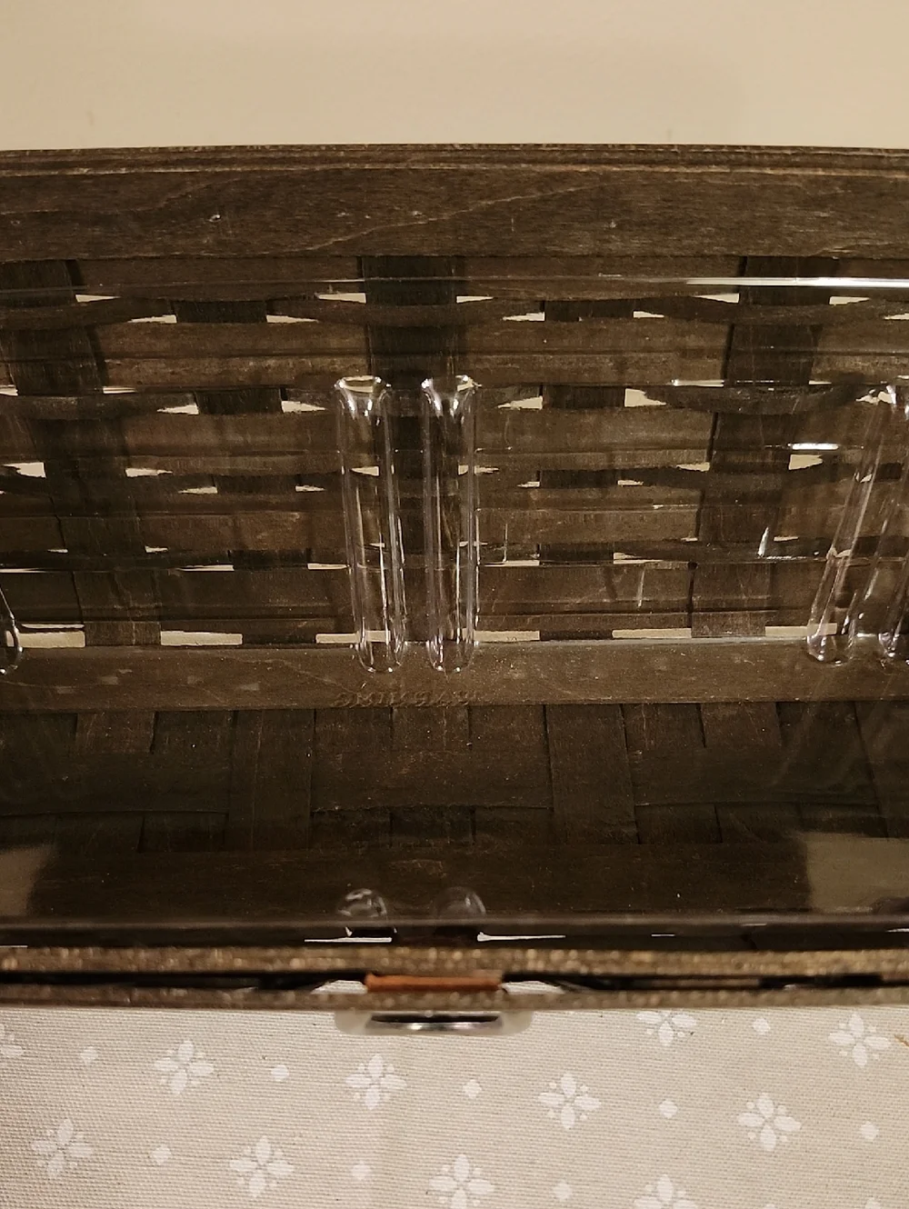 Longaberger Sort and Store Dark Brown Desktop Basket